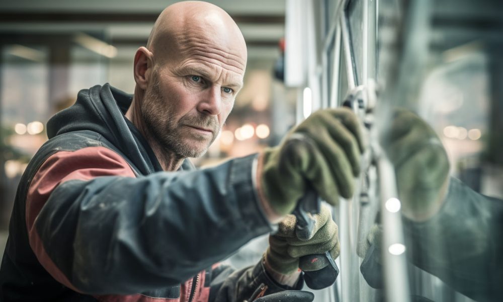 Randers_Hjemmesider_AI_Danish_bald_handyman_working_on_replacin_41a1ff63-4a79-4b3c-a0a1-c7dca0cdd038